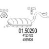 MTS 01.50290 Middle Silencer
